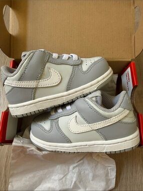 New Toddler Nike Dunk Low Wolf Grey